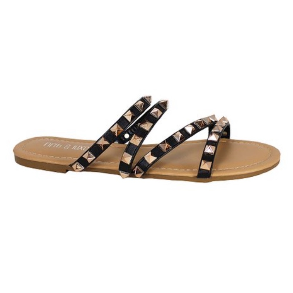 Fifth & Luxe Studded Slide - Women NWT